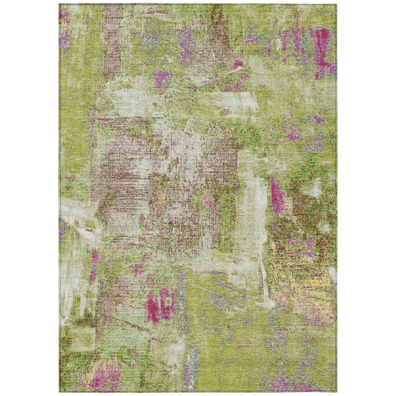 Aria Lime Washable Indoor-Outdoor Rug