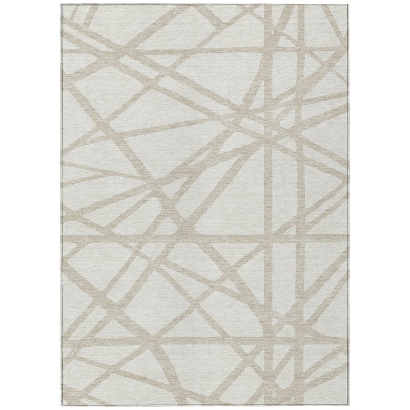 Zephina Ivory Washable Indoor-Outdoor Rug
