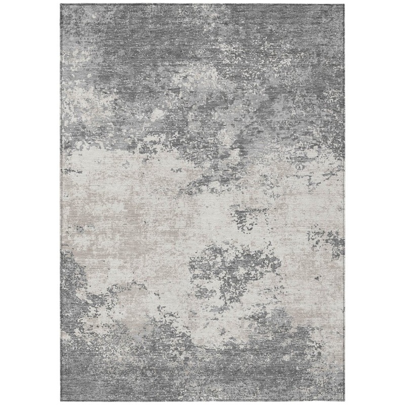 Aera Gray Washable Indoor-Outdoor Rug