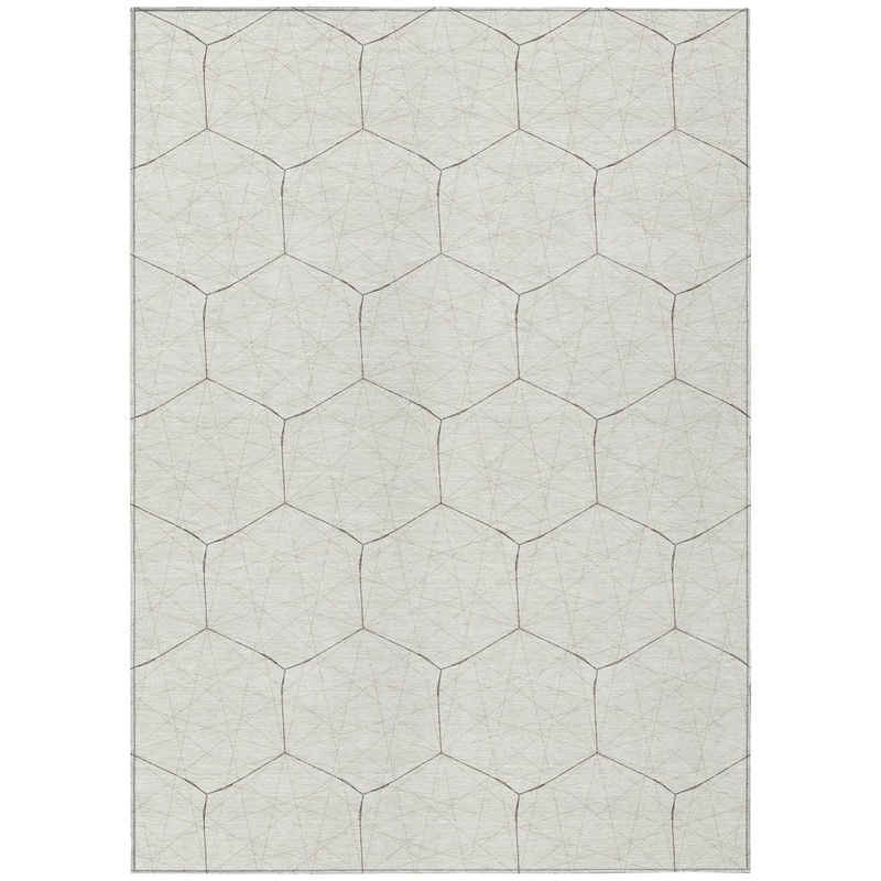 Alina Ivory Washable Indoor-Outdoor Rug