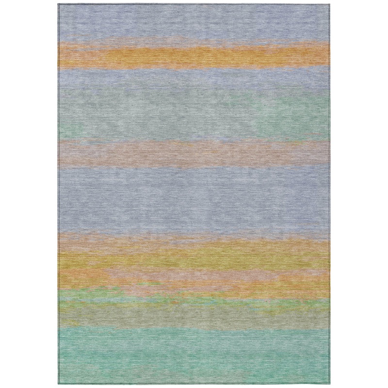 Asa Purple Washable Indoor-Outdoor Rug