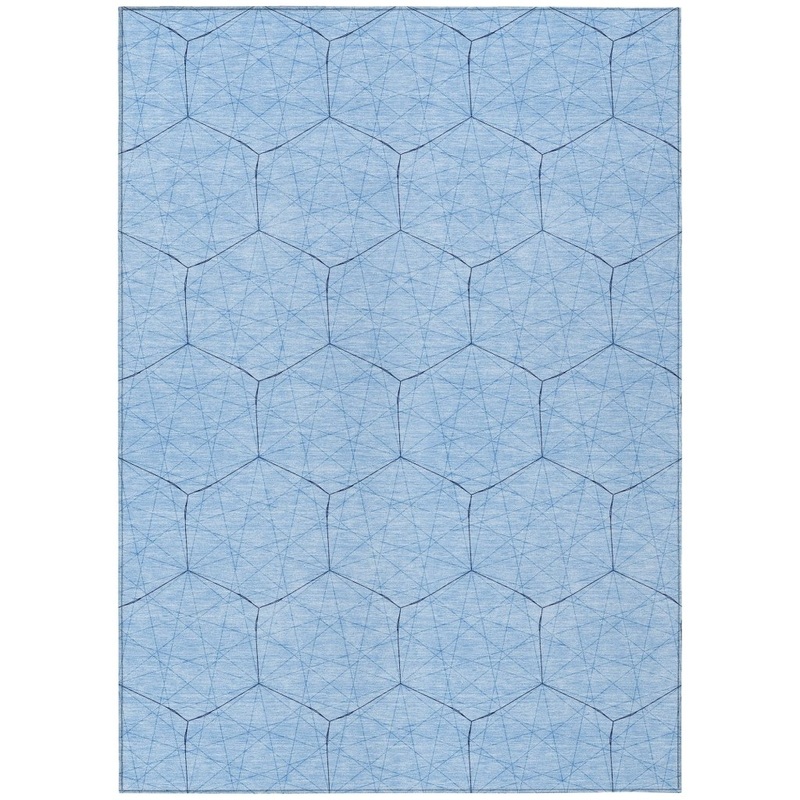 Alina Sky Washable Indoor-Outdoor Rug