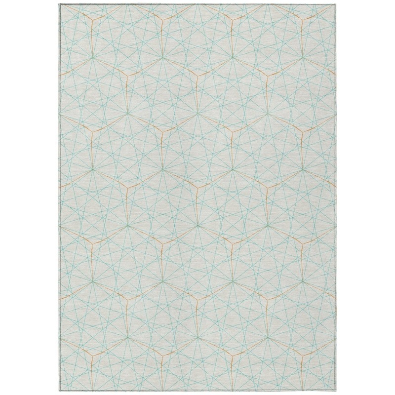 Alina White Washable Indoor-Outdoor Rug