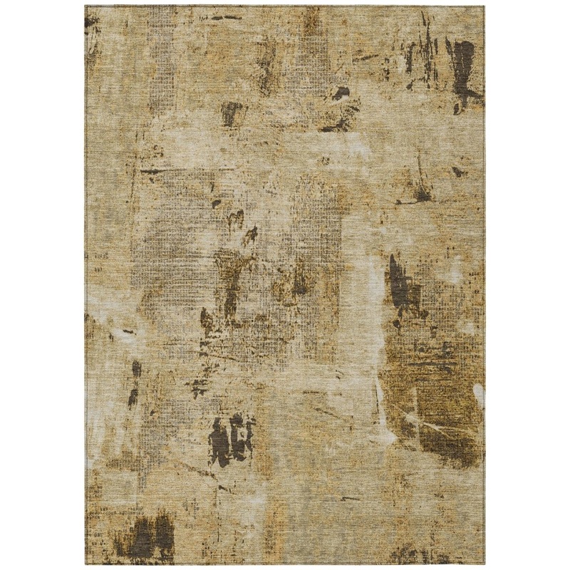 Aria Brown Washable Indoor-Outdoor Rug