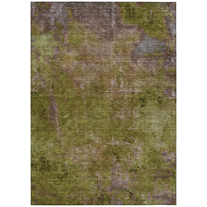 Anjari Green Washable Indoor-Outdoor Rug