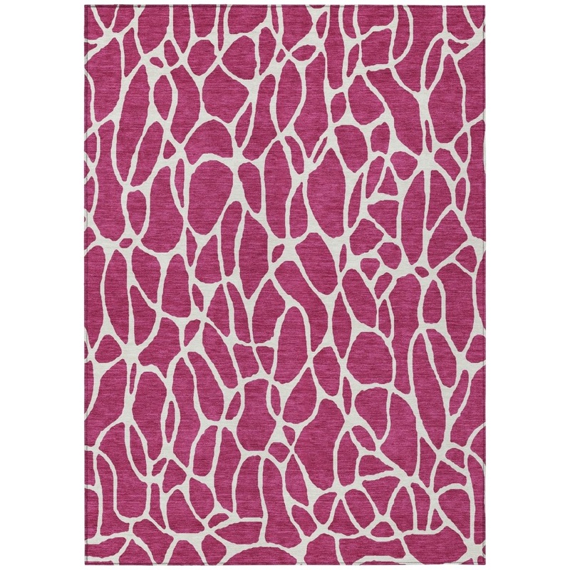 Zarelia Pink Washable Indoor-Outdoor Rug