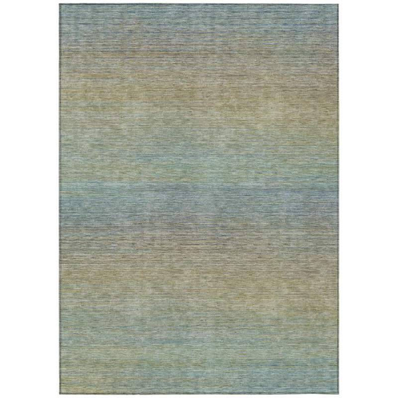Zeyna Blue Washable Indoor-Outdoor Rug