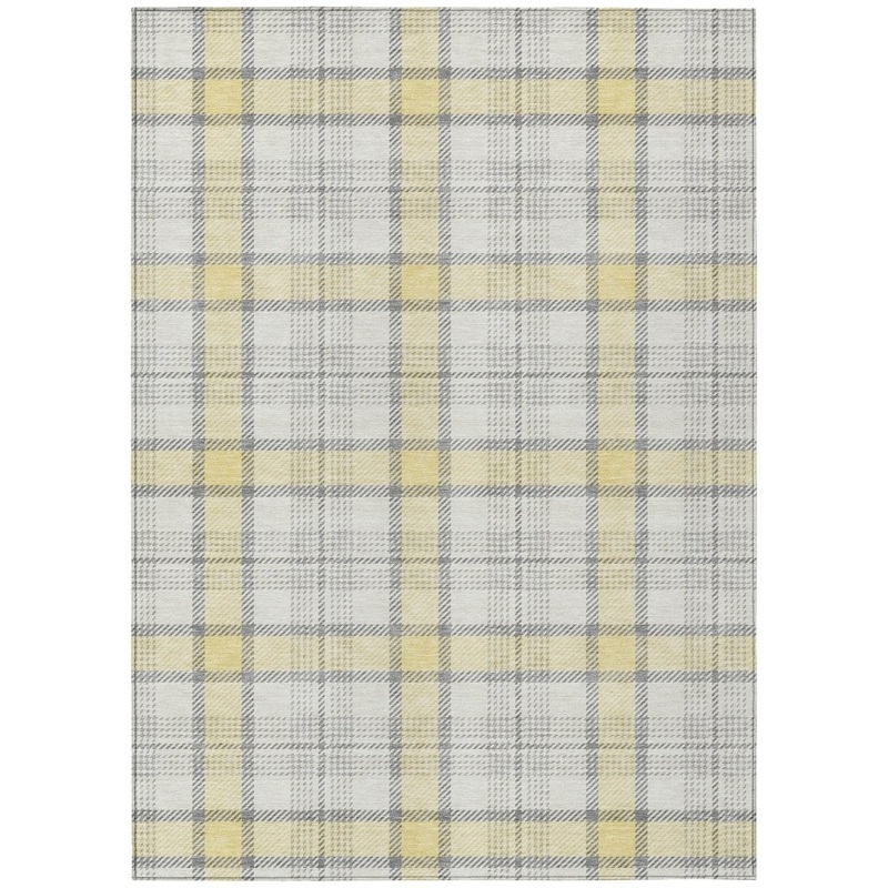 Zinara Gold Washable Indoor-Outdoor Rug