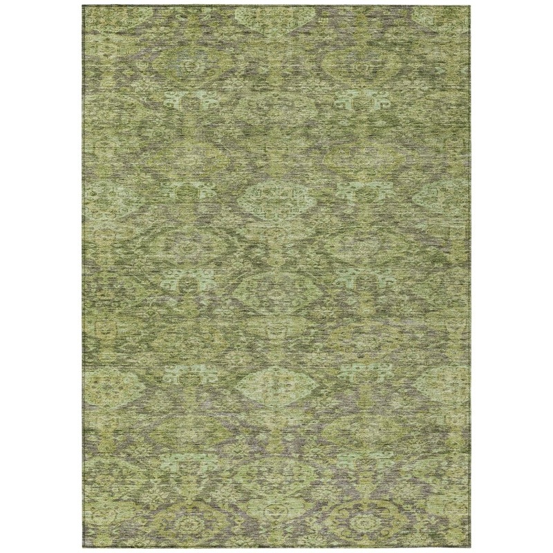 Ambray Green Washable Indoor-Outdoor Rug