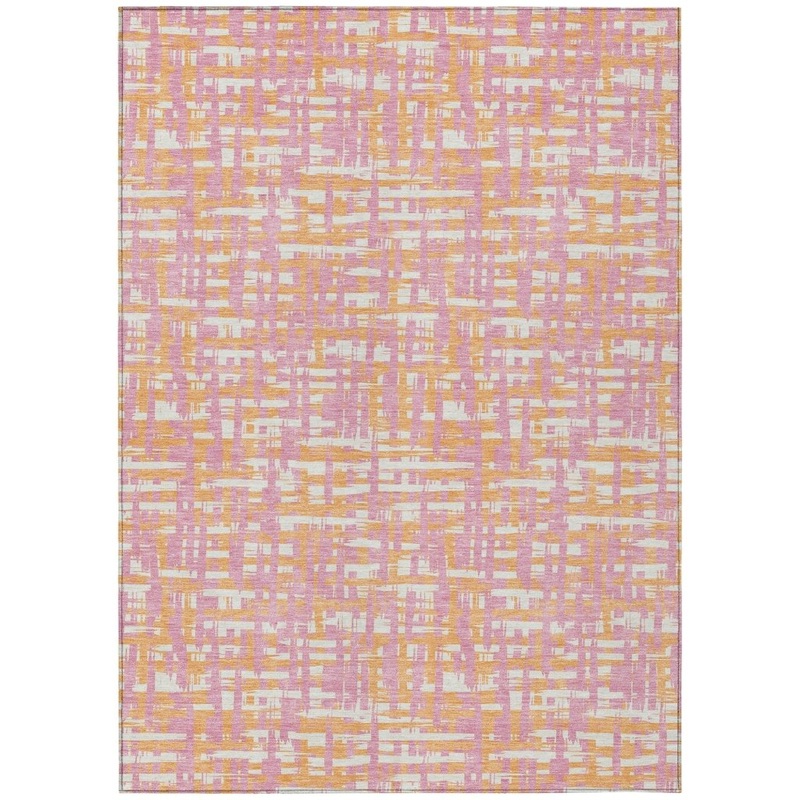 Zarifa Pink Washable Indoor-Outdoor Rug