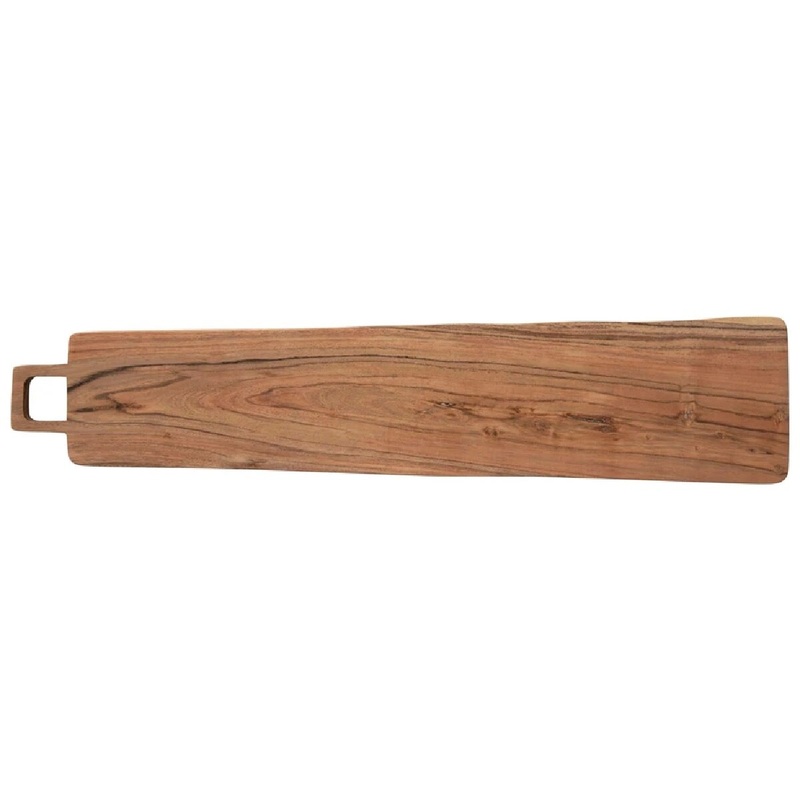 27″ x 5″ Acacia Wood Cheese/Cutting Board with Handle