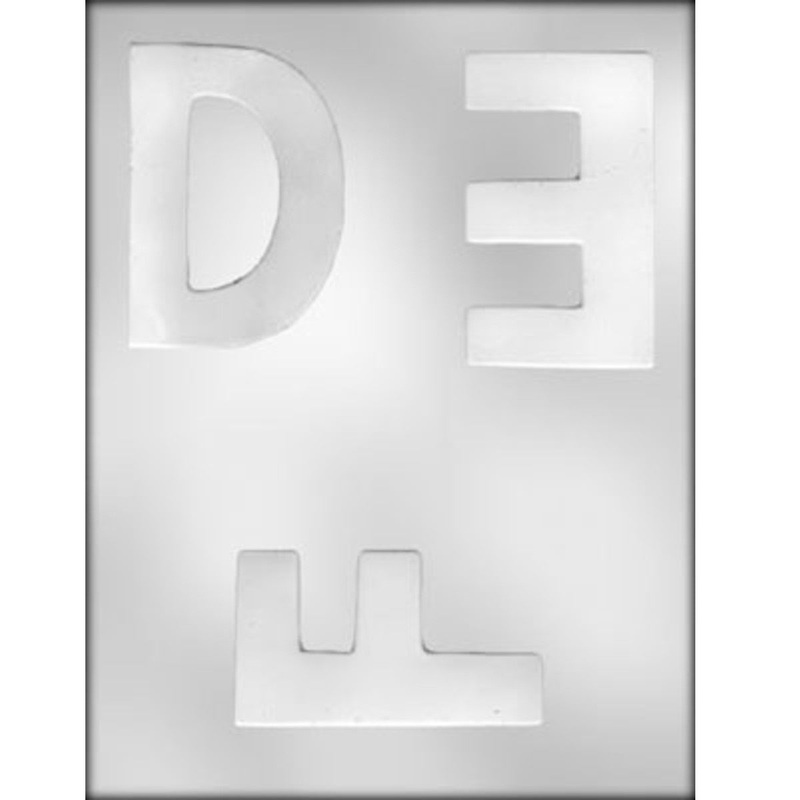 4″ Letter (D,E,F) Chocolate/Candy Mold 90-14251