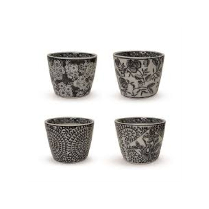 Cachepot Black and White