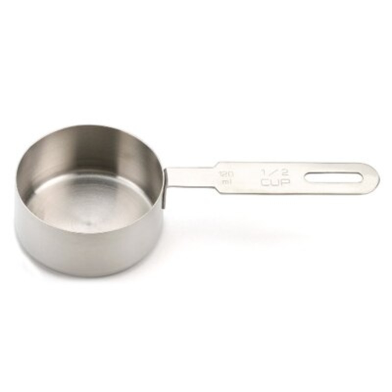 Stainless Steel Measuring Cup – 1/2 Cup