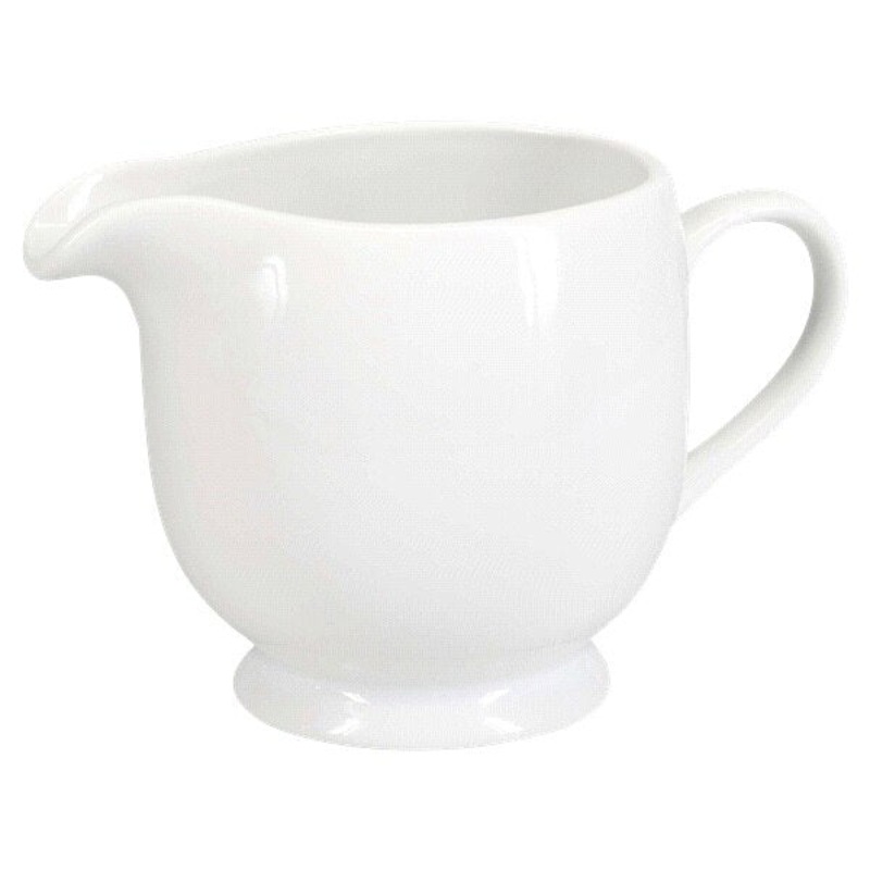 14 Oz Belly White Creamer Pitcher