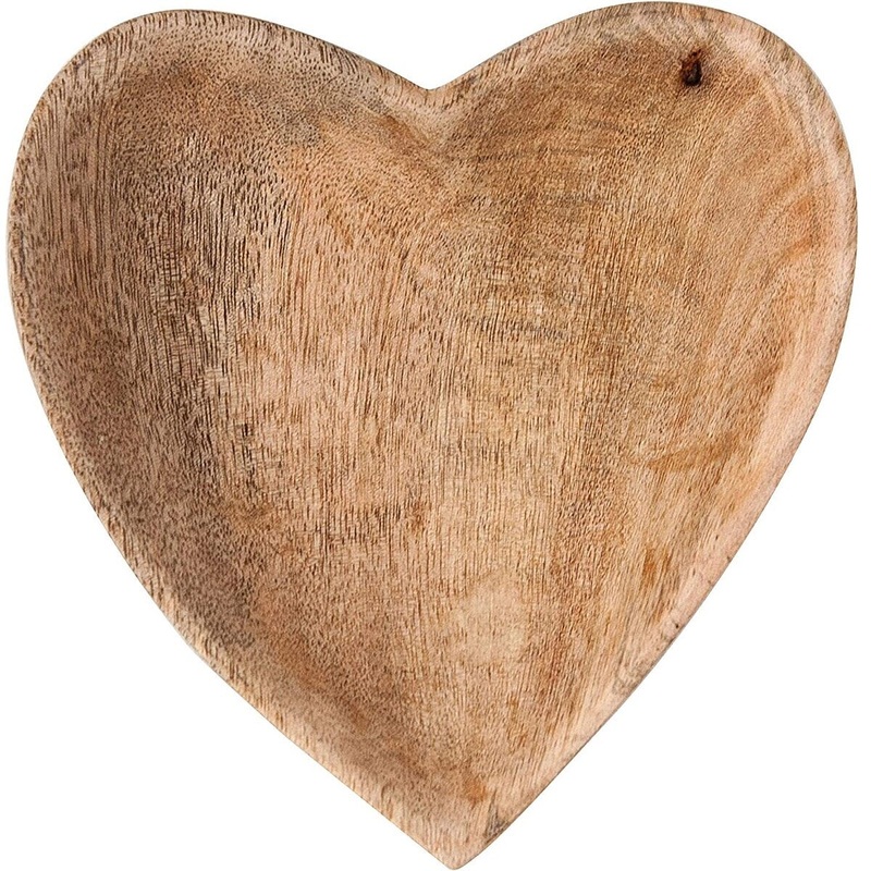 6.25″ Heart Mango Wood Bowl