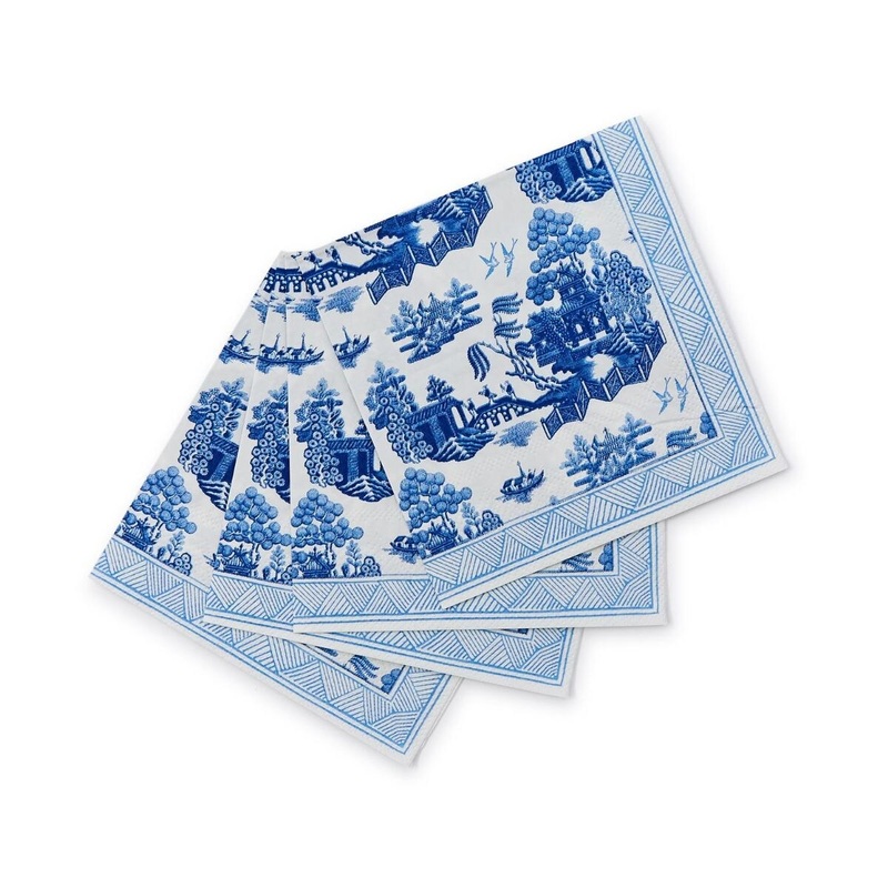 Blue Willow Beverage Napkin
