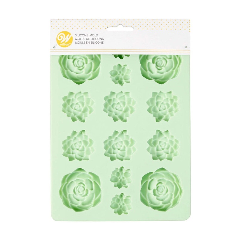 Candy Mold Succulents Silicone 14 cav