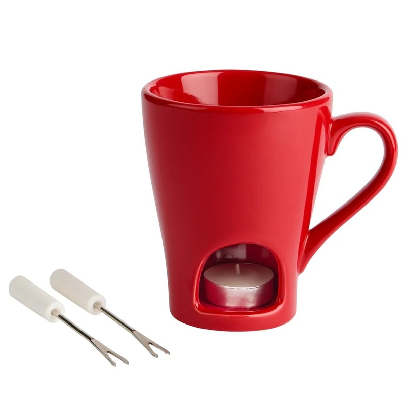 Mini Chocolate Fondue Mug – Red