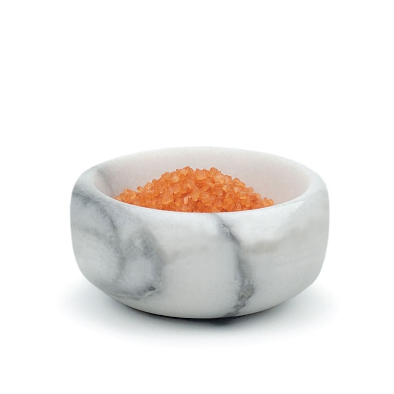 White Marble Herb & Salt Bowl