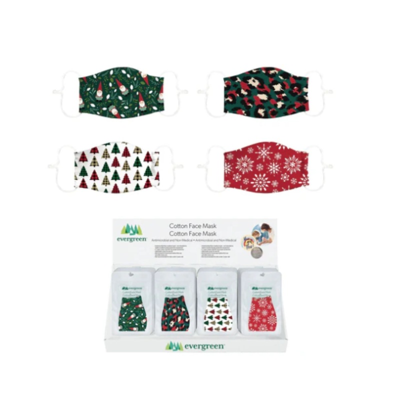 Adult Non-Cotton Face Mask asst (cs36) (dis)