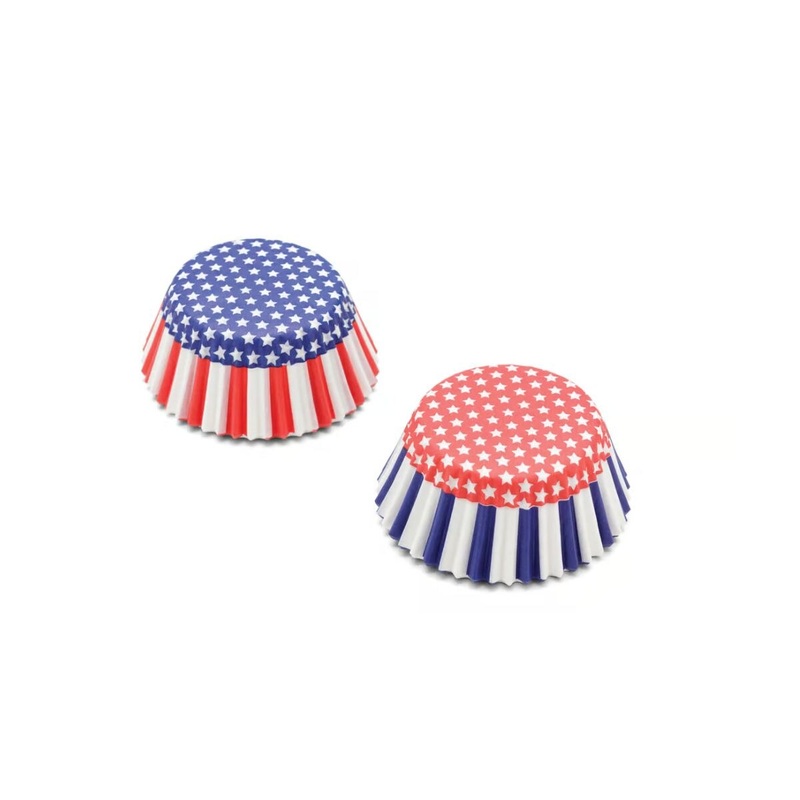 Baking Cups Patriotic Print