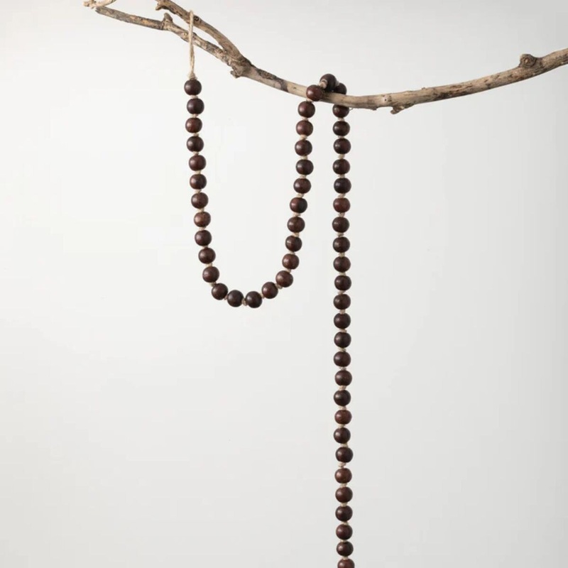 Beaded Wood Garland