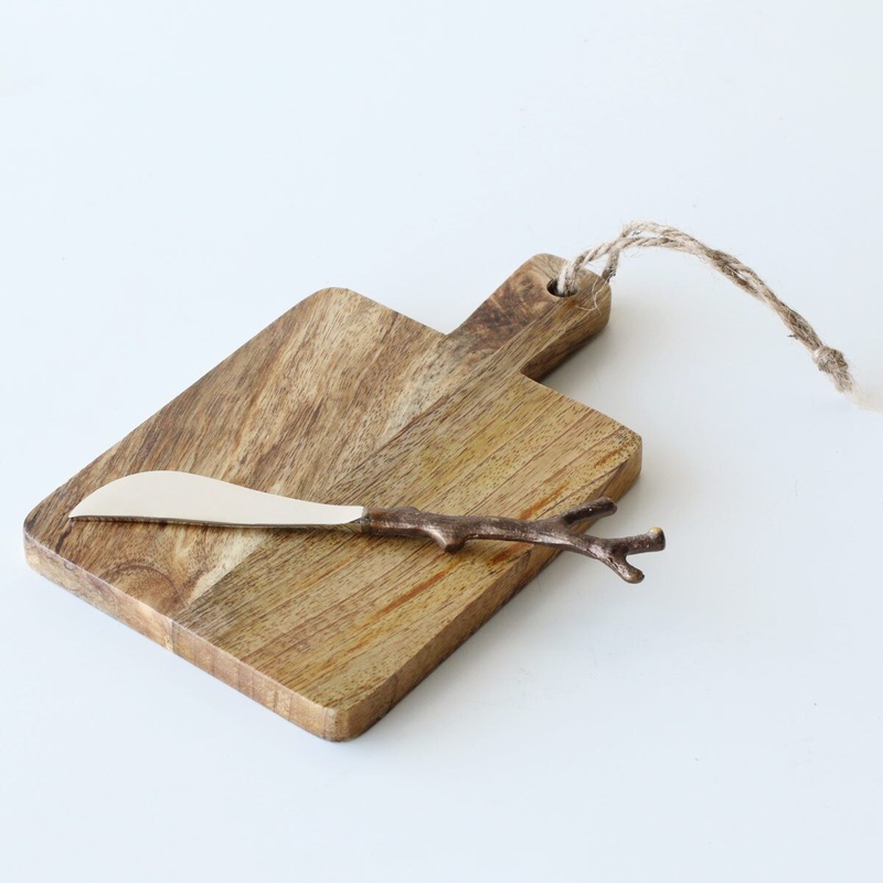 Mango Wood Board & Spreader