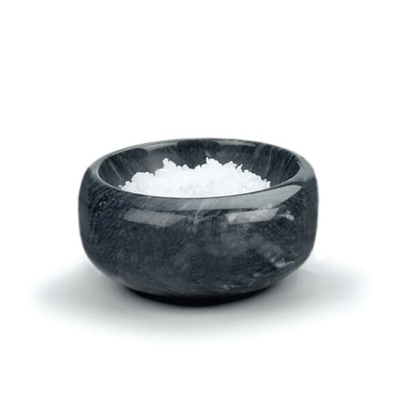 Black Marble Herb & Salt Bowl