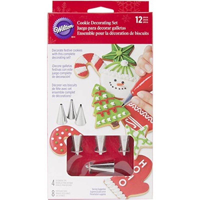 2-Piece Holiday Cookie Cupcake Decorating Set
