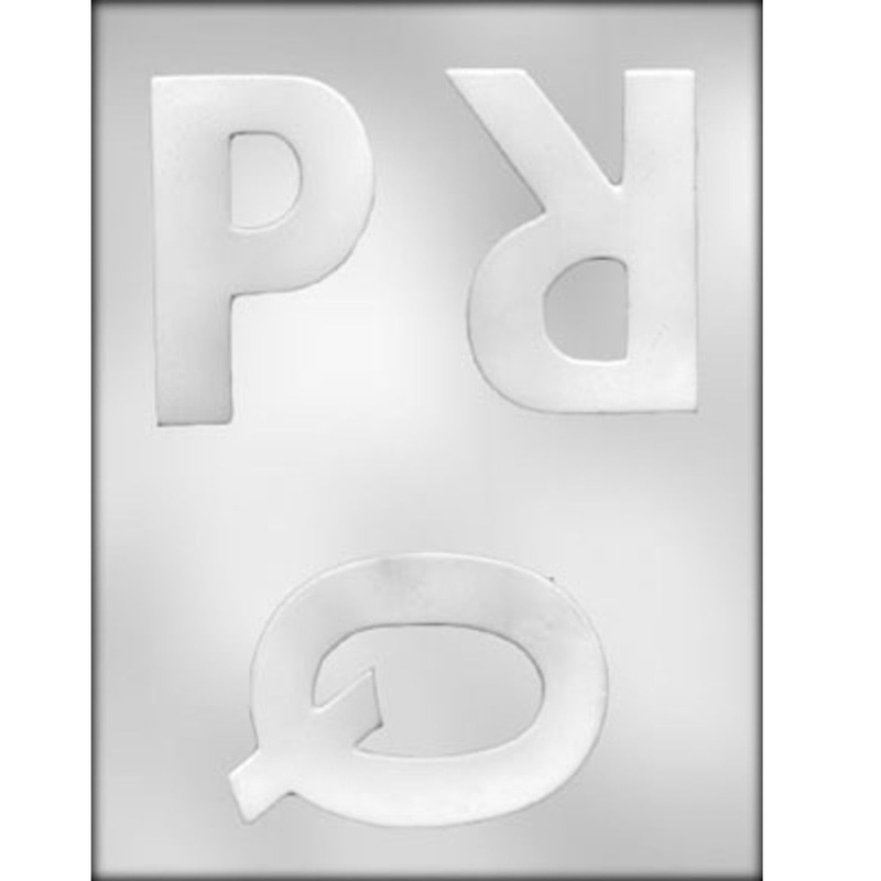 4″ Letter (P,Q,R) Chocolate/Candy Mold 90-14255