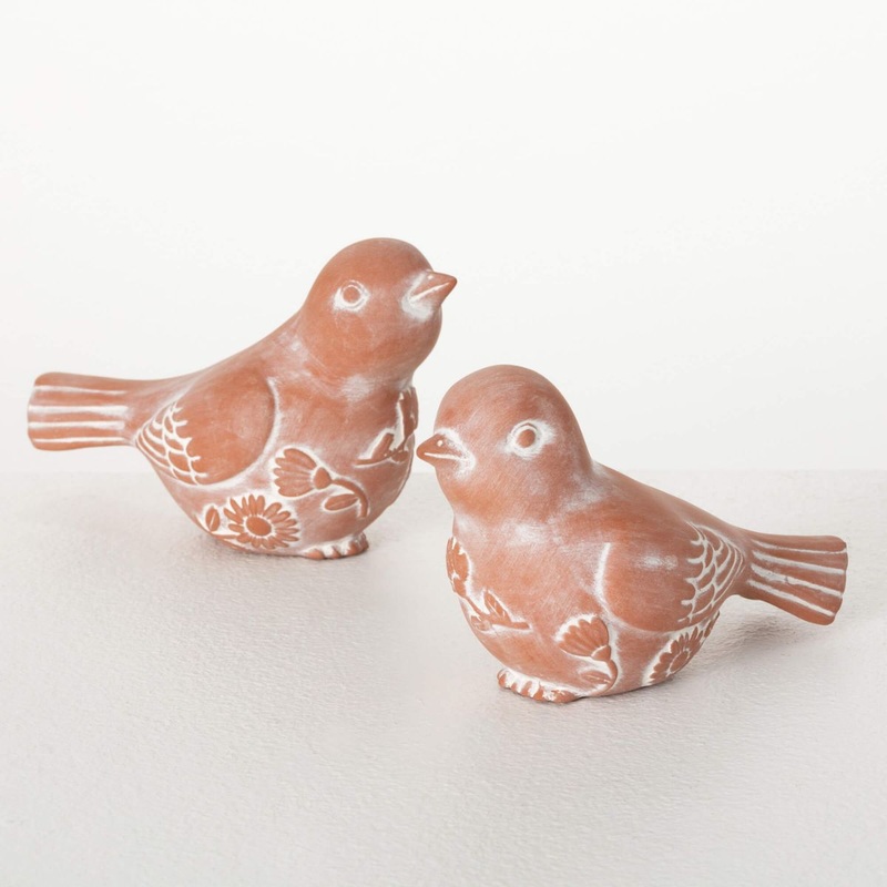 Terracotta Bird Figurine