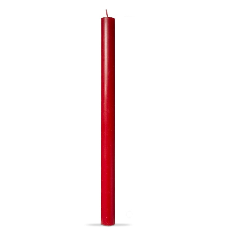 12″ Straight Red Candle