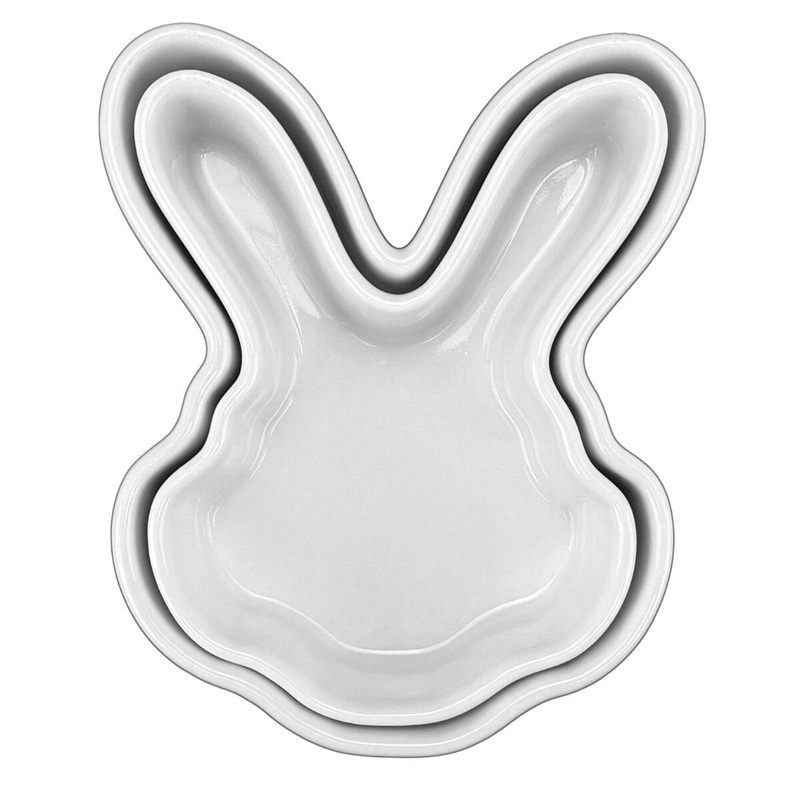 Bunny Head Bowl Set of 2