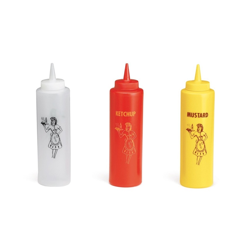 12 Oz Nostalgia Squeeze Bottle- Set Of 3