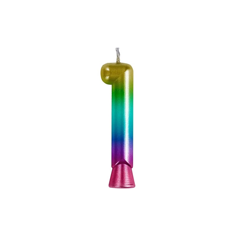 Rainbow Metallic Candles 1