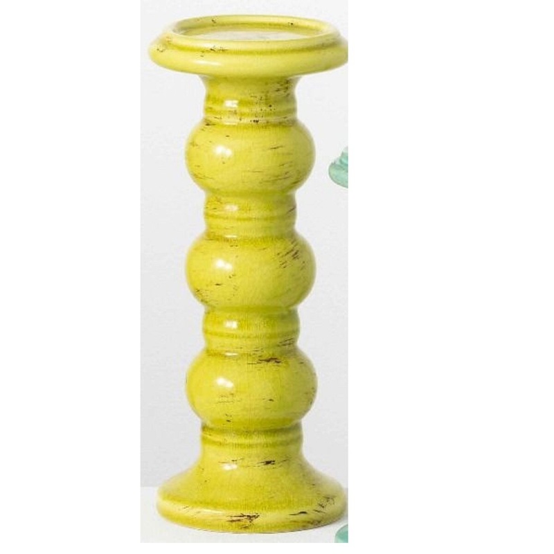 10″ Colorful Pillar Candle Holder