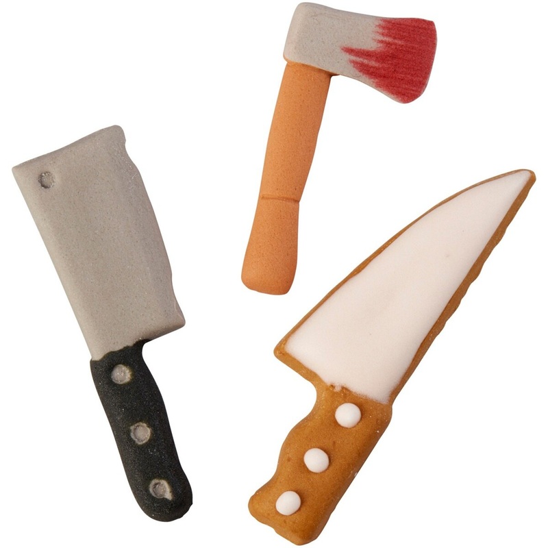 Assorted Knife and Cleaver Royal Icing Decorations