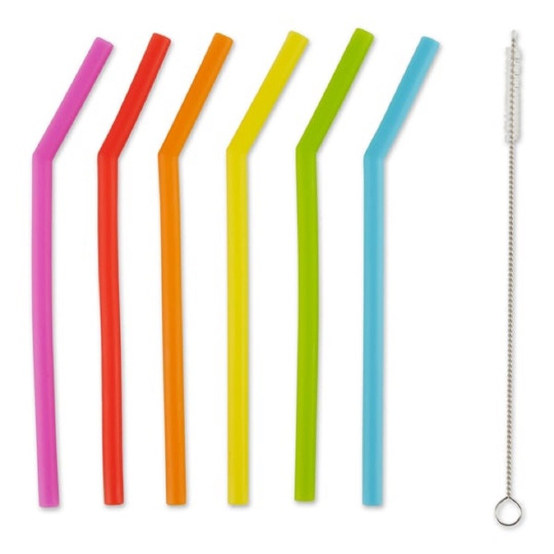 10″ Silicone Straw Set