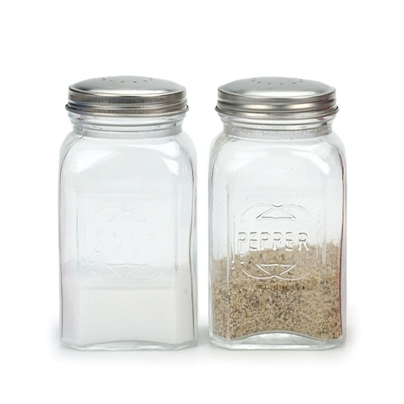 Clear Retro Salt & Pepper Shaker