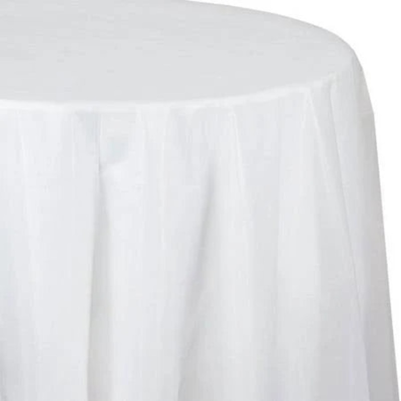 Solid Color 82″ Round Table Covers