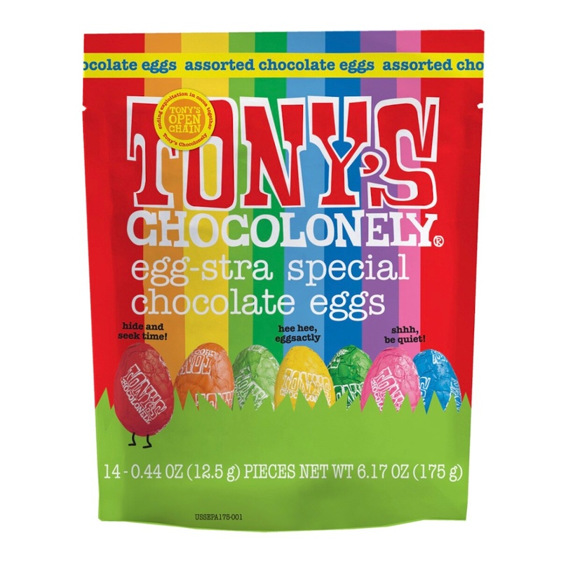 Tony’s Chocolonely Assorted Chocolate Eggs – Pouch
