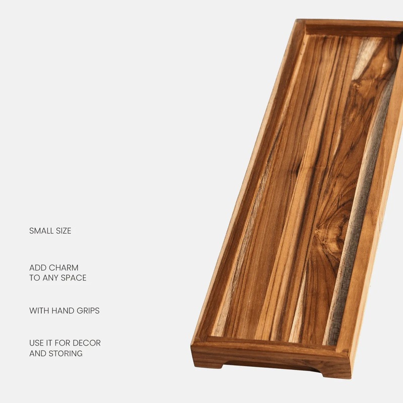 20 x 12 x 2 in Wood Serving Tray