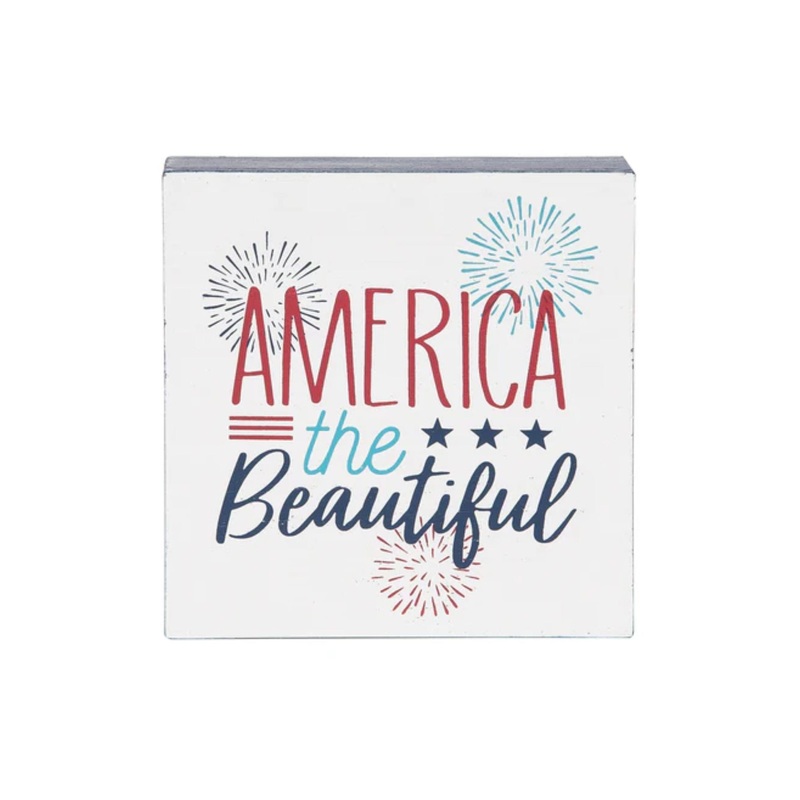 America The Beautiful Shelf Block