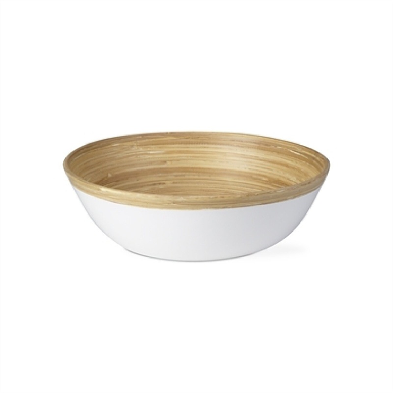 Bamboo Lacquer Serving Bowl