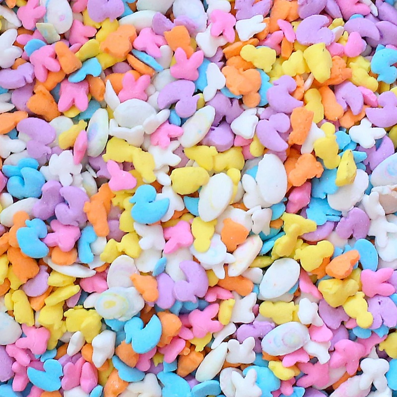 Bunnies, Chicks and Ducks Spring Shape Sprinkles 4/5lbs
