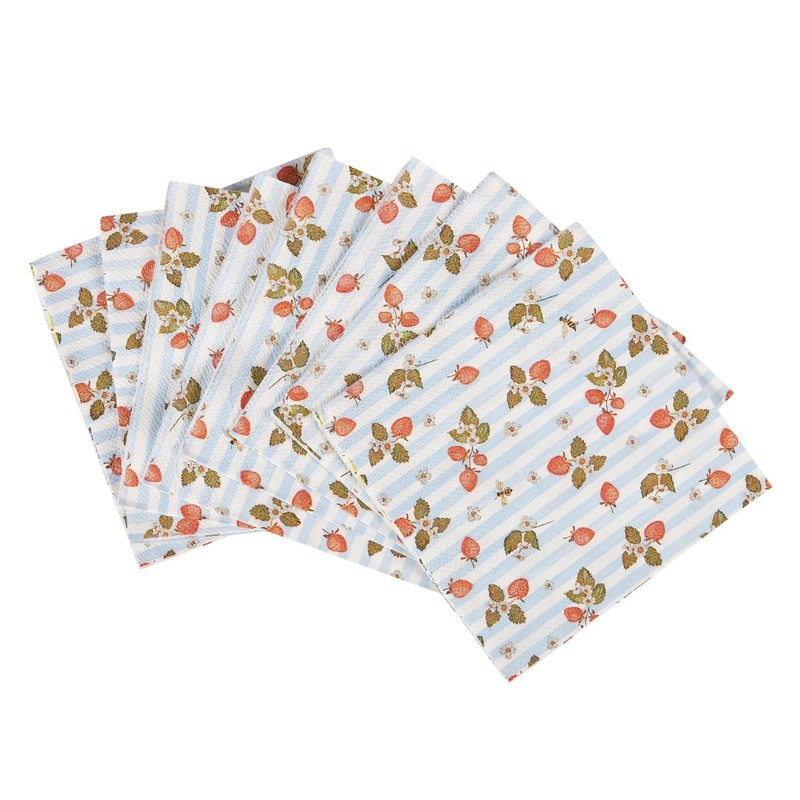 Strawberry Beverage Napkin 20ct