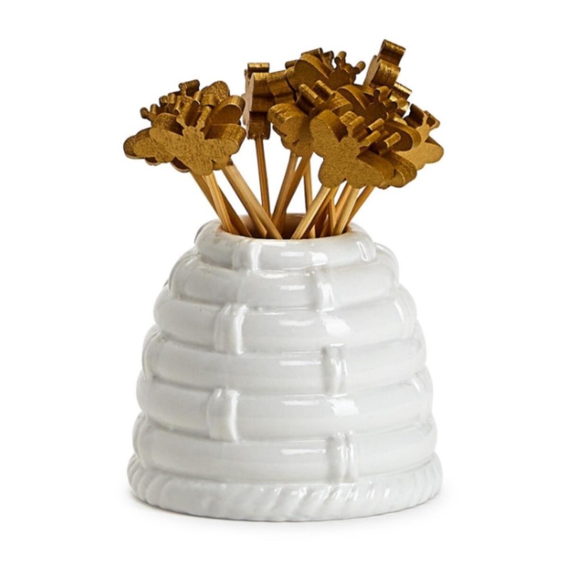 Beehive Pick Holder with 20 Bee Picks