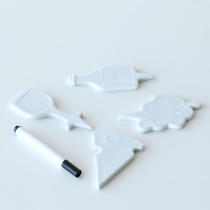 Porcelain Cheese Marker Set