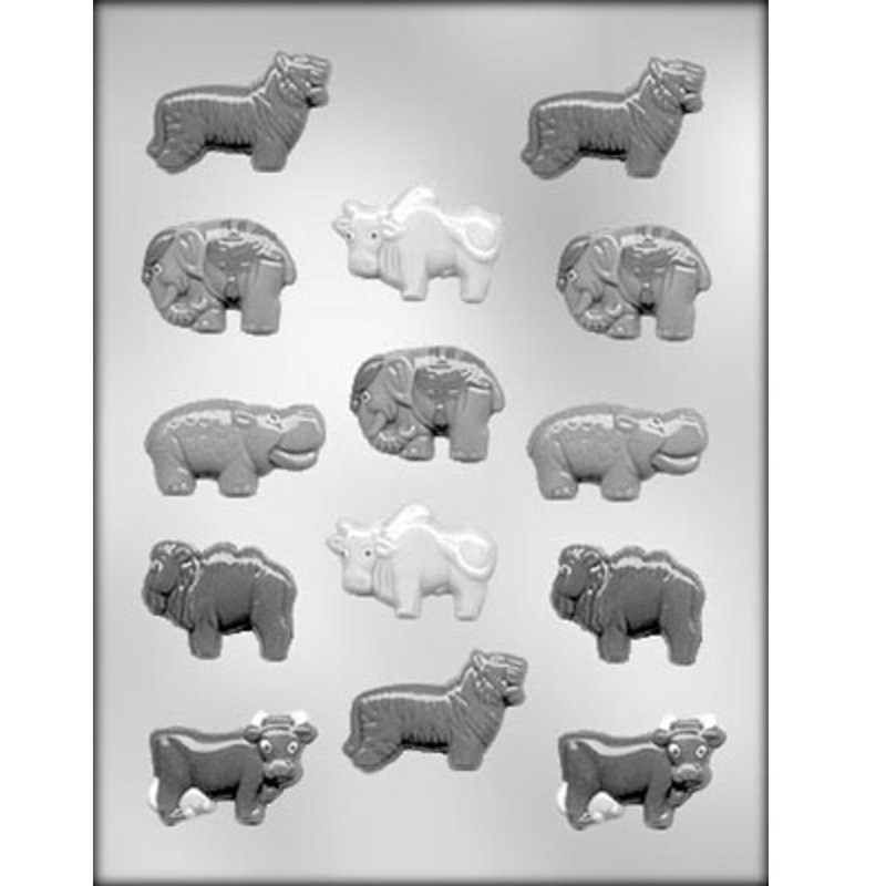 Wild Animal Assortment Chocolate/Candy Mold 90-11185